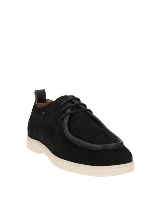 Cerruti 1881 Black Lace-Up Shoes