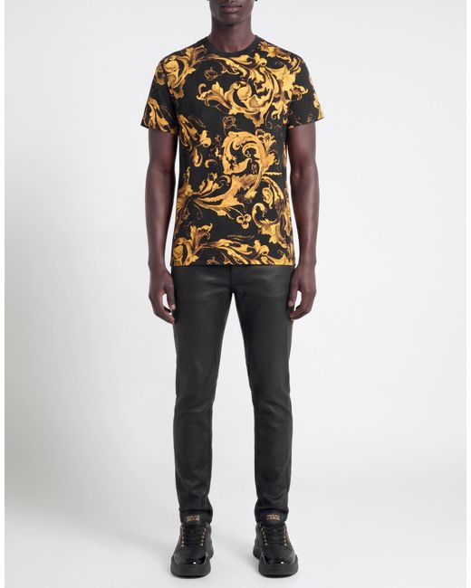 Versace Jeans Couture Yellow T-Shirt Cotton for men