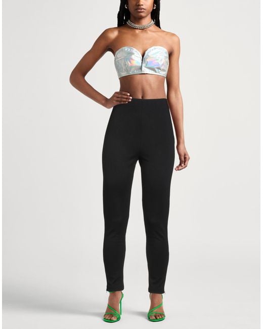 4giveness Black Pants Viscose, Polyamide, Elastane