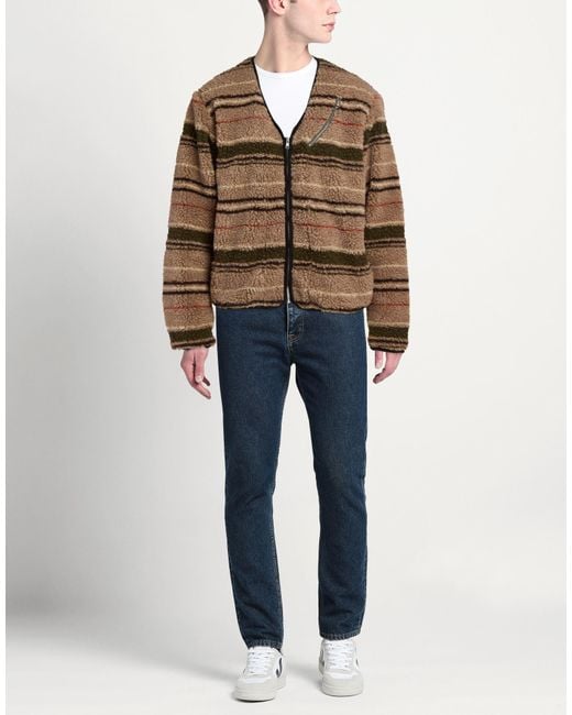 RANRA Brown Jacket Wool, Recycled Polyester, Polyester for men