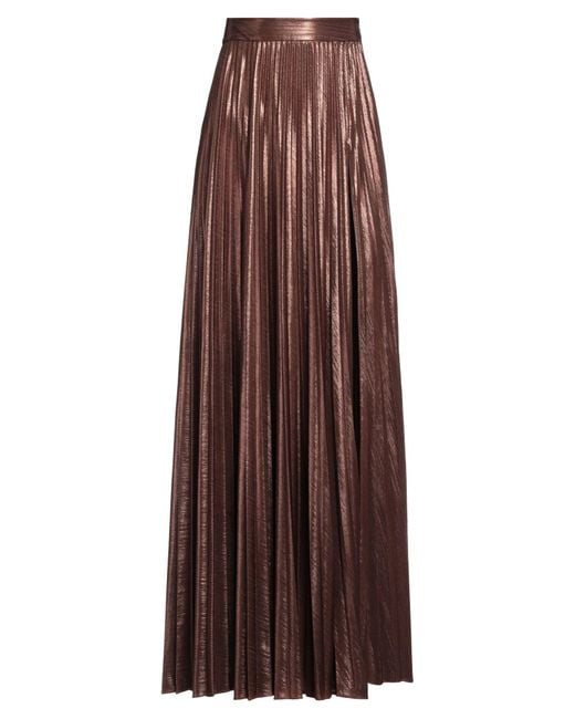 Jupe longue retroféte en coloris Brown