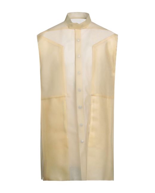 Rick Owens Natural Cream Vest Calfskin for men