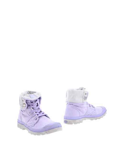 Palladium Purple Ankle Boots