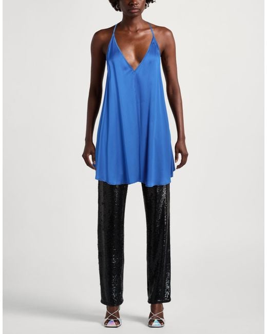 8pm Blue Top Viscose