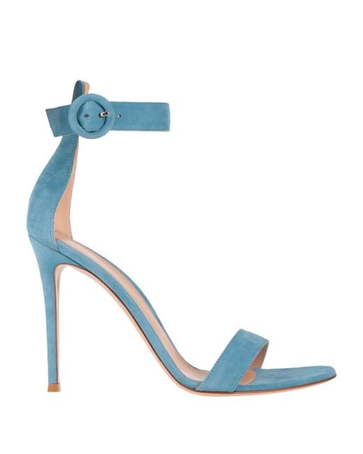 Gianvito Rossi Blue Sandals