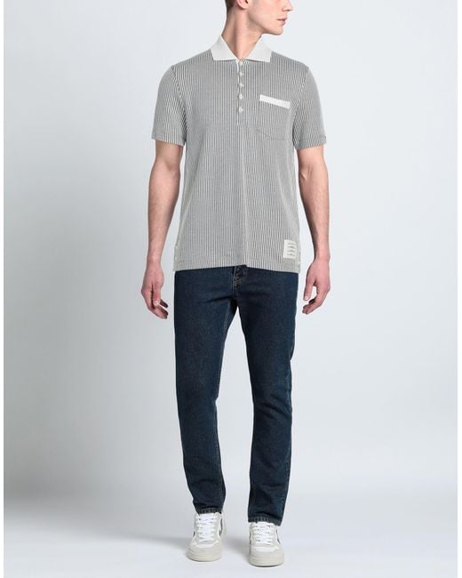 Thom Browne Gray Polo Shirt for men