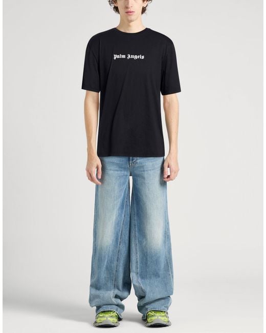 Palm Angels Black T-Shirt for men