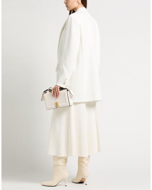 Max Mara White Blazer Triacetate, Polyester