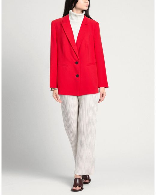 Xandres Red Blazer Recycled Polyester