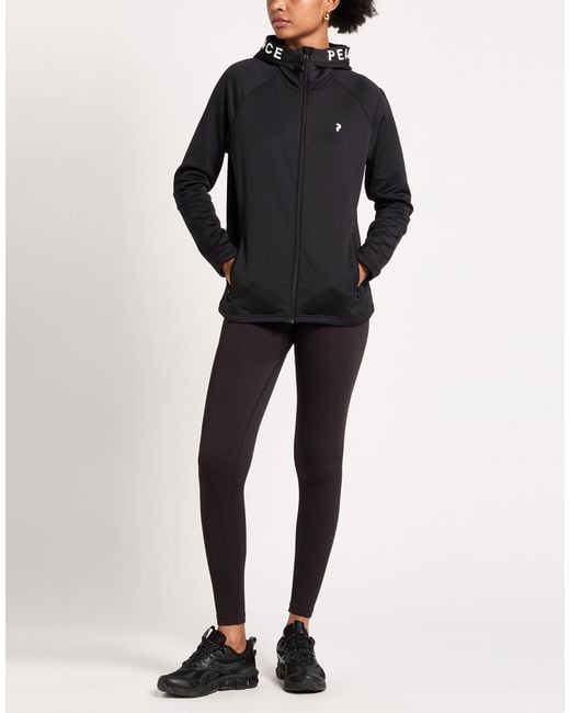 Peak Performance Black Sweatshirt Polyester, Elastane