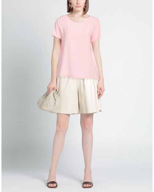 HER SHIRT HER DRESS Pink Top