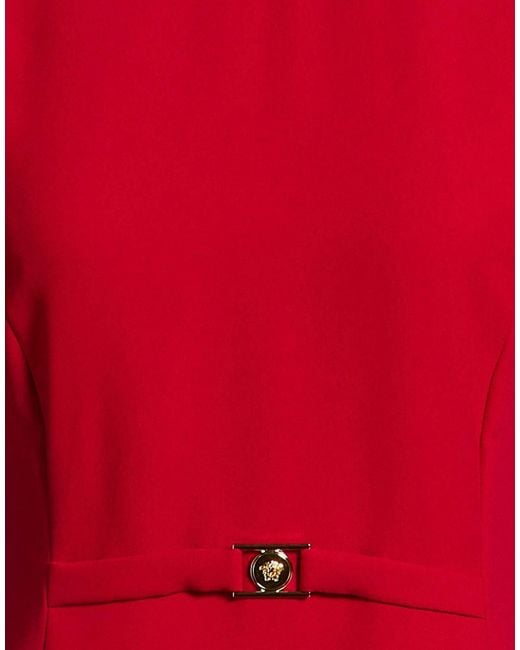 Versace Red Mini Dress Polyester