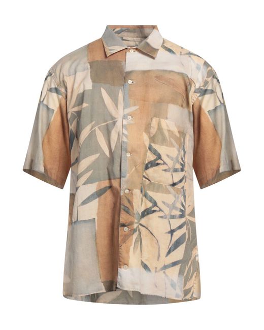 Camicia di Tintoria Mattei 954 in Natural da Uomo