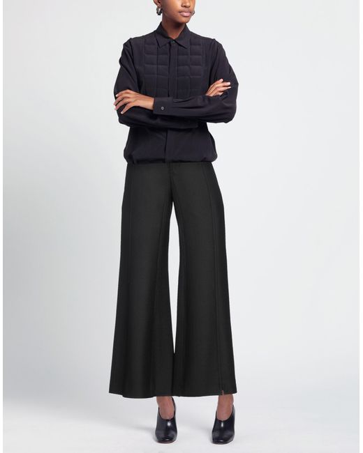 Niccolò Pasqualetti Black Pants Polyester, Virgin Wool, Lycra