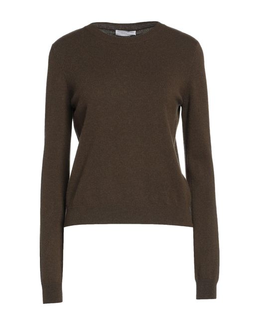 Majestic Filatures Brown Military Sweater Cashmere