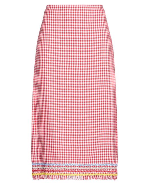 MSGM Pink Midi Skirts