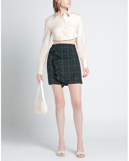 Rebel Queen Green Mini Skirt