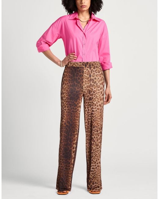 ViCOLO Brown Pants Polyester