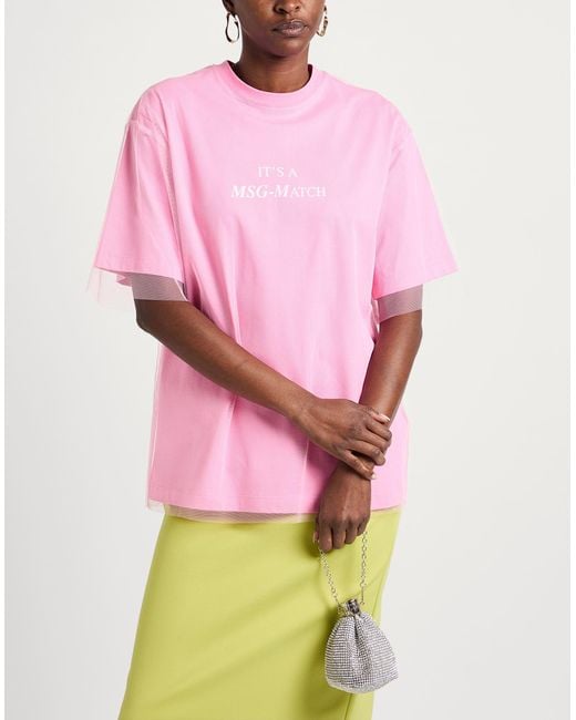 MSGM Pink T-shirt