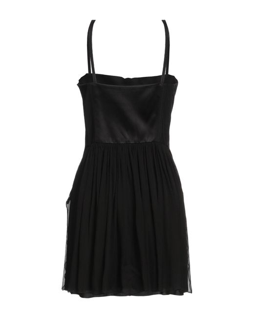 Alberta Ferretti Black Short Dress