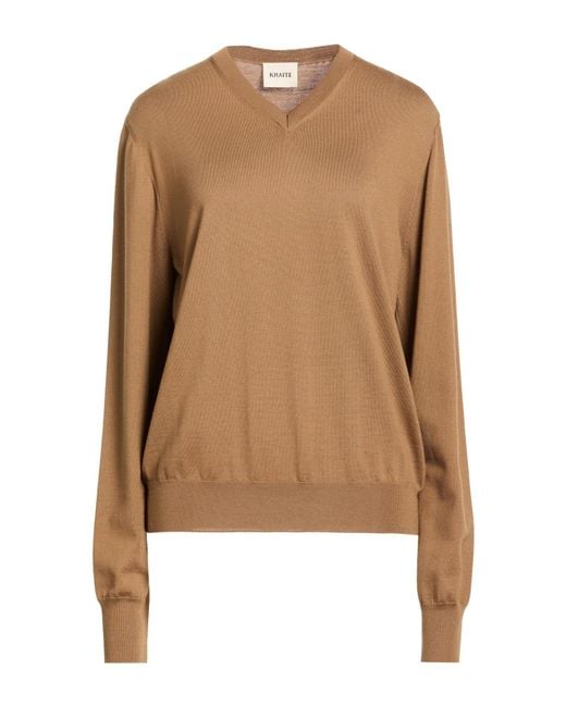 Khaite Brown Sweater Wool, Polyamide