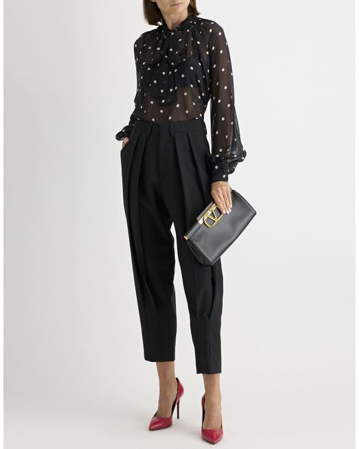 DIESEL Blue Pants Polyester, Wool