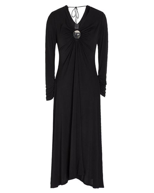 8 by YOOX Black Midi Dress