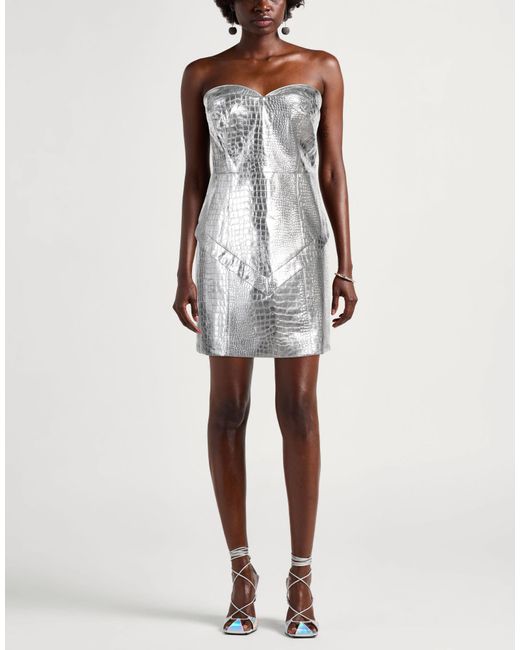 ROTATE BIRGER CHRISTENSEN Gray Mini Dress