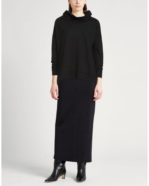 Crossley Black T-Shirt Cotton, Cashmere