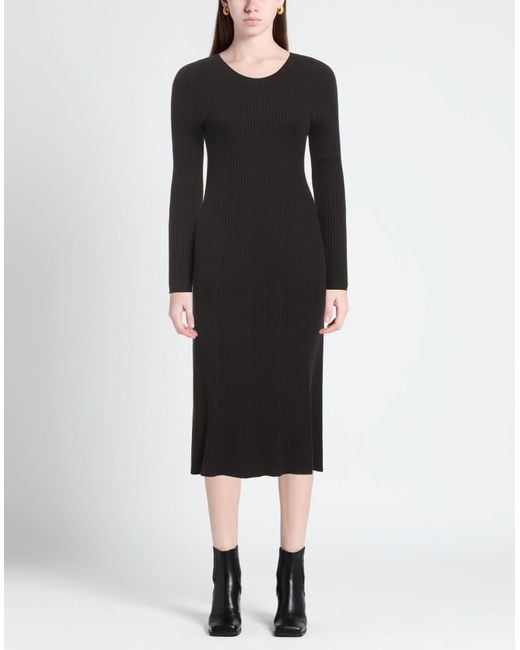 Robe midi P.A.R.O.S.H. en coloris Black