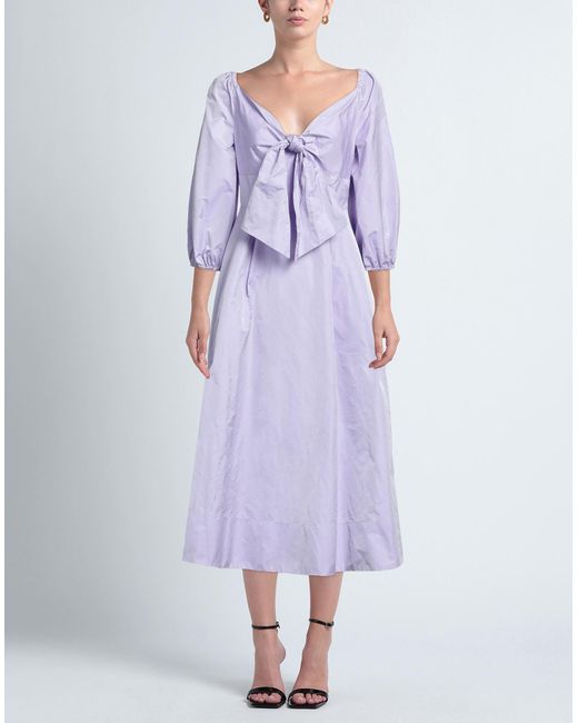 Clips Purple Midi Dress