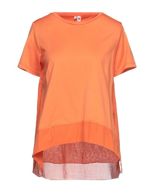 European Culture Orange T-Shirt Cotton