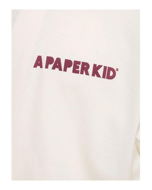 Camiseta A PAPER KID de hombre de color White