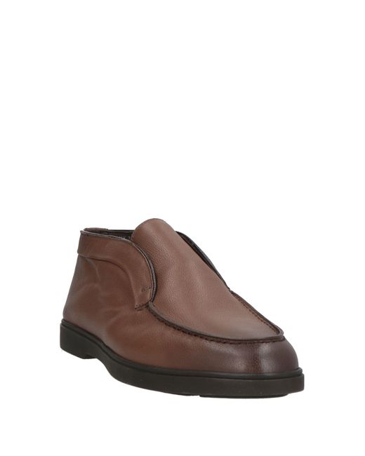 Santoni Brown Ankle Boots for men