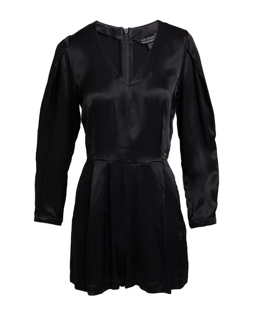 ARMANI EXCHANGE Black Playsuit Viscose