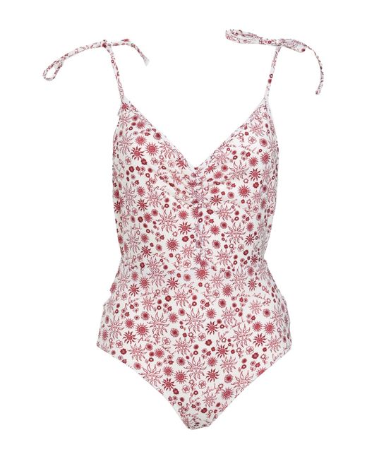 Sandro Synthetic One-piece Swimsuit in Ivory (White) - Lyst