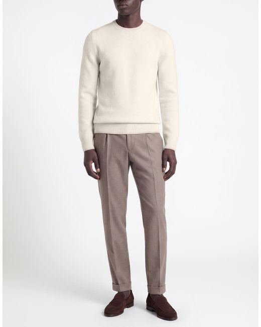 Alpha Studio White Sweater Virgin Wool, Polyamide for men