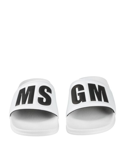 MSGM White Sandals