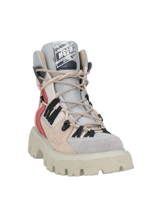 Botines de caña alta MSGM de hombre de color Natural