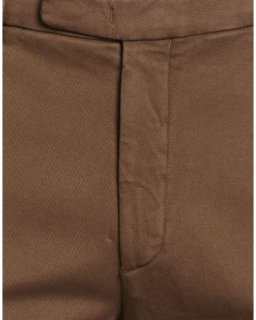 Boglioli Brown Pants Cotton, Elastane for men