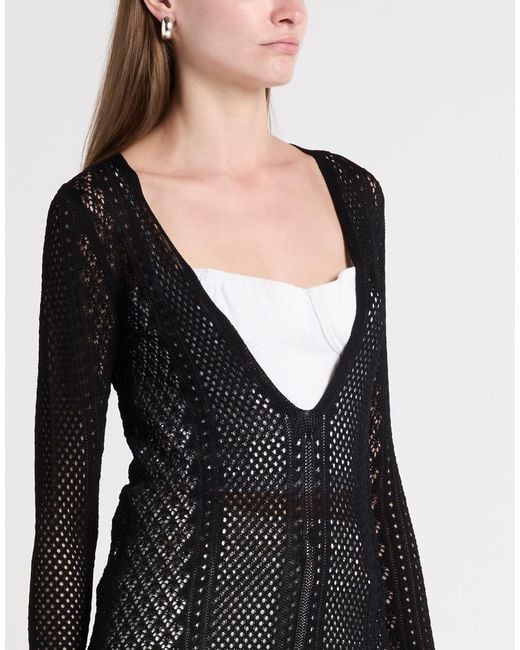 Anna Molinari Black Sweater Viscose, Polyamide