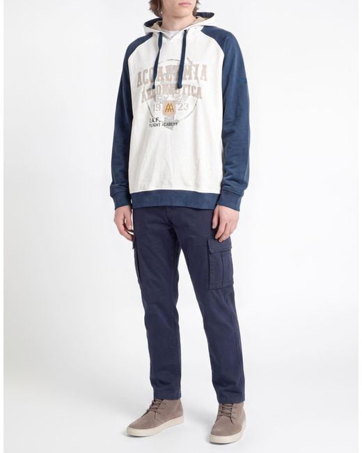 Aeronautica Militare Blue Sweatshirt Cotton for men