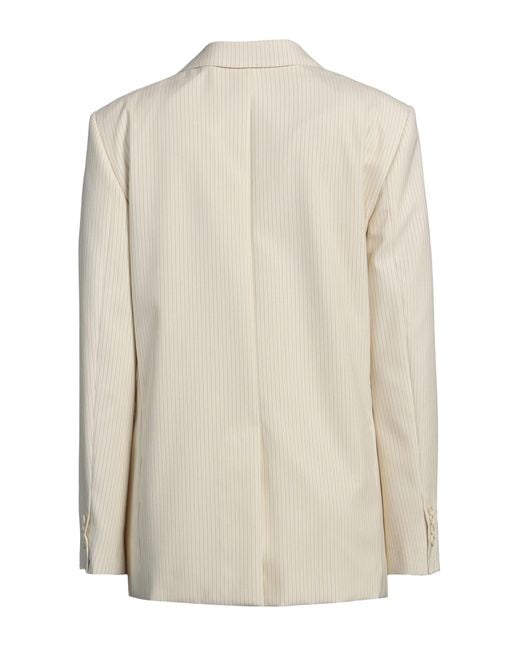 Céline Natural Ivory Blazer Wool
