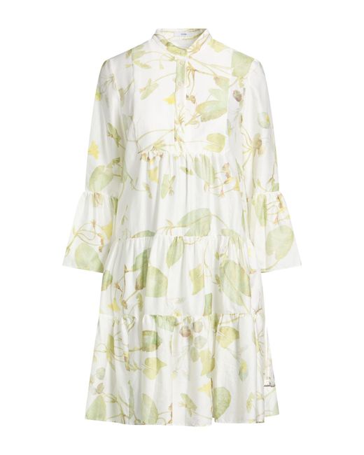 Erdem White Mini Dress Cotton