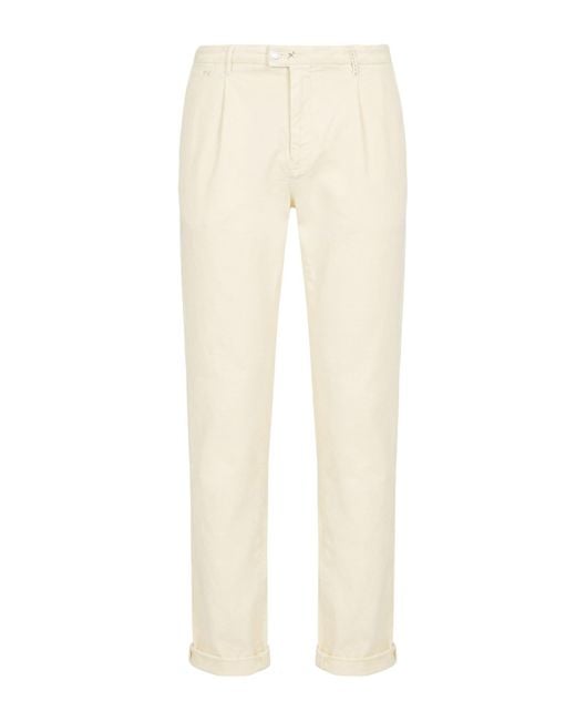 Tramarossa Natural Ivory Pants Cotton, Polyester, Elastane for men