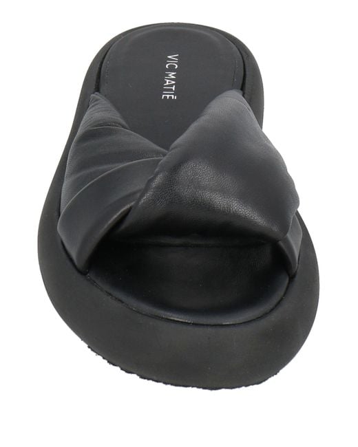 Vic Matié Black Sandals