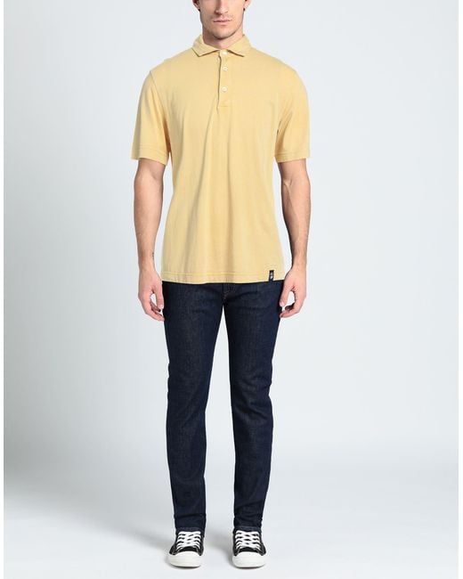 Polo Drumohr de hombre de color Yellow