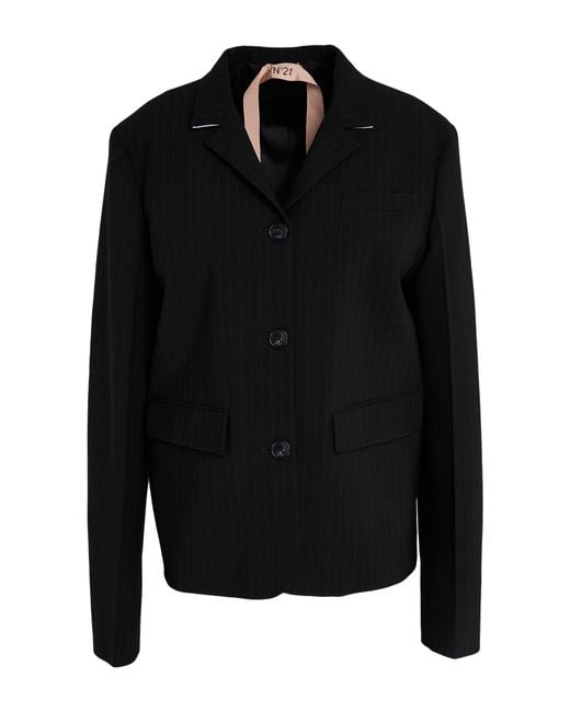 N°21 Black Blazer Polyester, Wool, Elastane