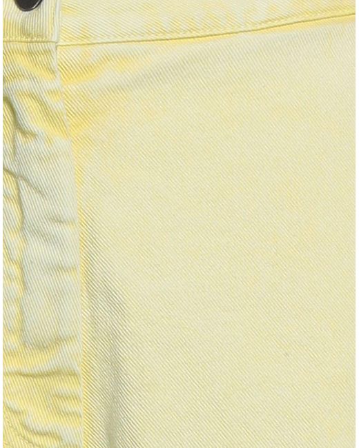 Soallure Yellow Denim Shorts
