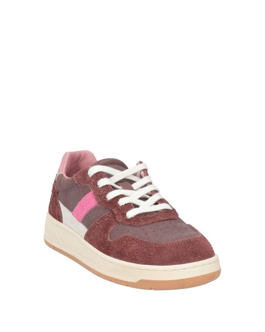Date Pink Plum Sneakers Leather